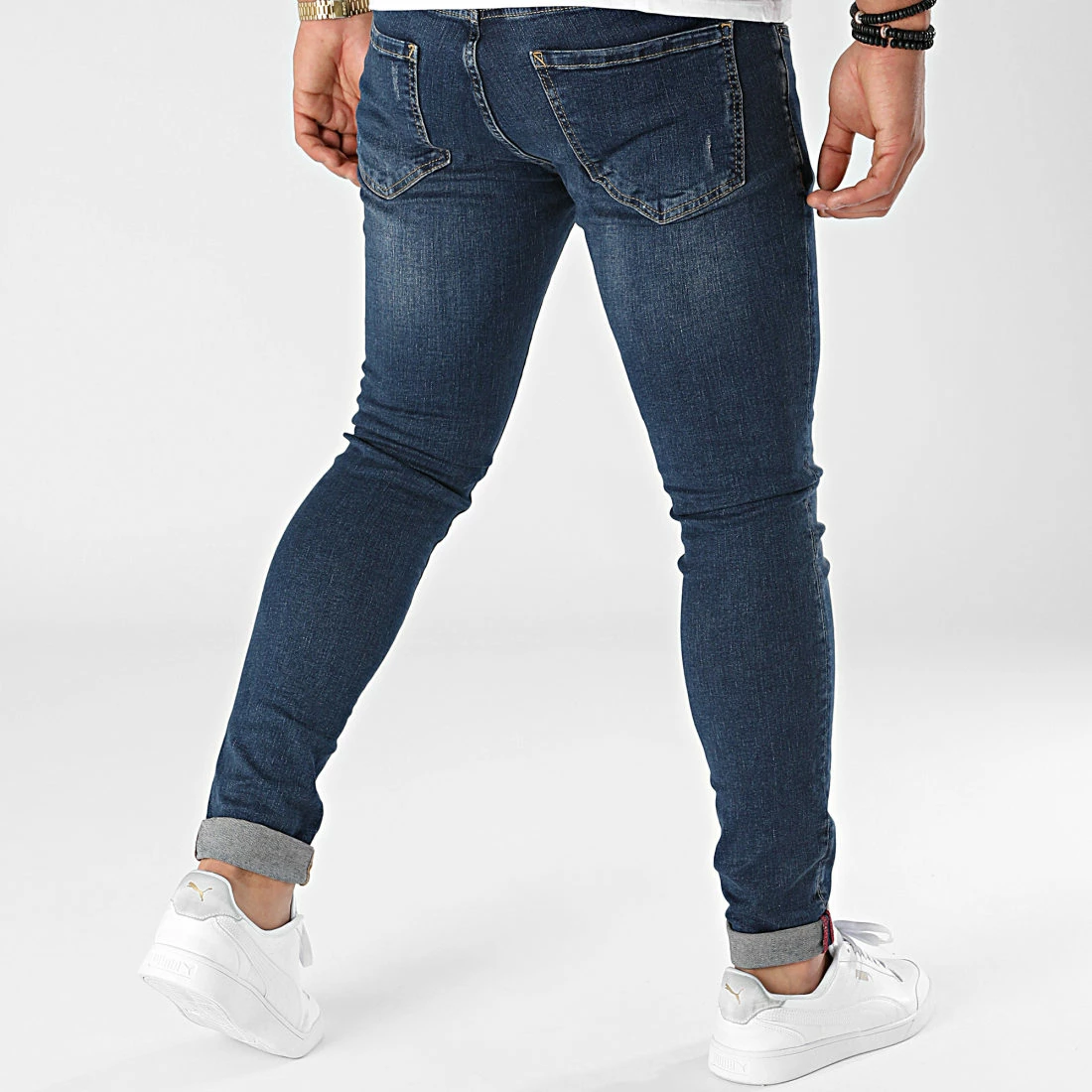Meilleure vente đ„° Jean Slim PB-Jeans-05 Bleu Denim de Paname Brothers â€ïž â Image 4