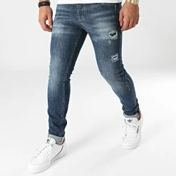 De gros 🎉 Jean Slim PB-Jeans-02 Bleu Denim de Paname Brothers ✔️