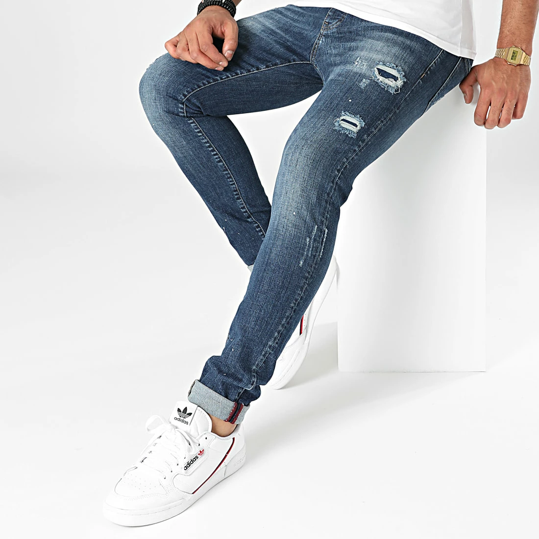 De gros 🎉 Jean Slim PB-Jeans-02 Bleu Denim de Paname Brothers ✔️ – Image 3