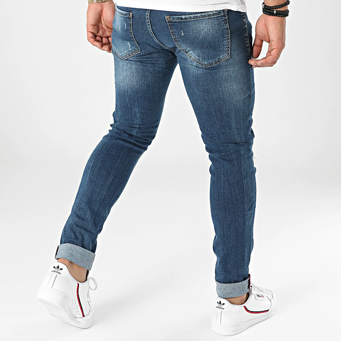 Budget đ Jean Slim PB-Jeans-12 Bleu Denim de Paname Brothers â€ïž â Image 4