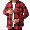 Remise 🔔 Surchemise A Carreaux Pb Chem-02 Rouge Noir de Paname Brothers ✨