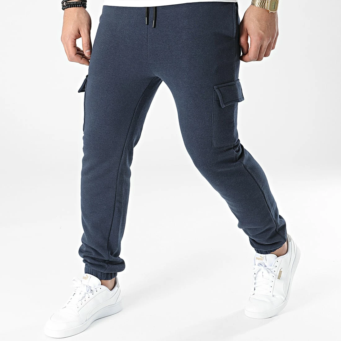 Vente flash 😉 Pantalon Jogging Prince Bleu Marine de Paname Brothers 🛒
