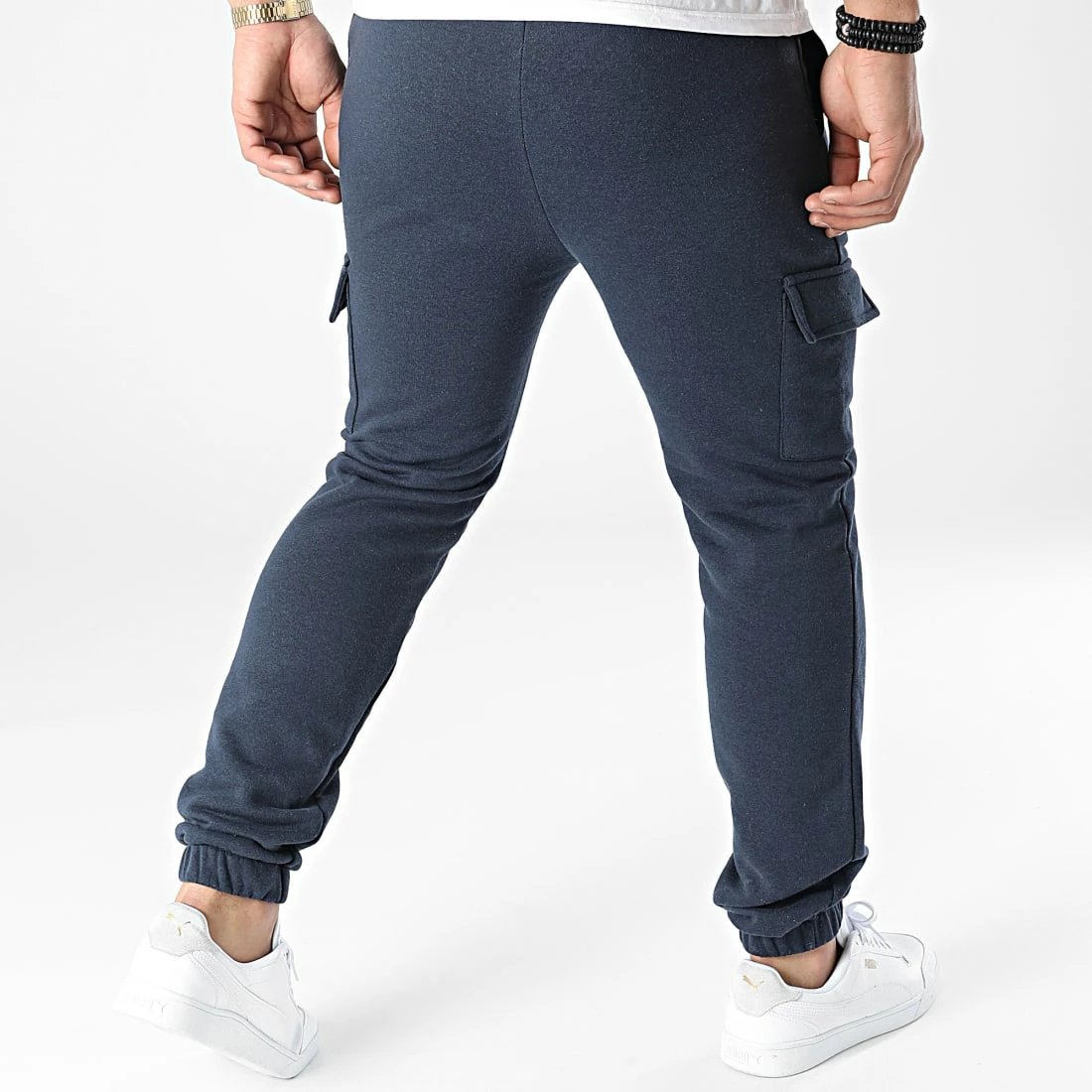 Vente flash 😉 Pantalon Jogging Prince Bleu Marine de Paname Brothers 🛒 – Image 4