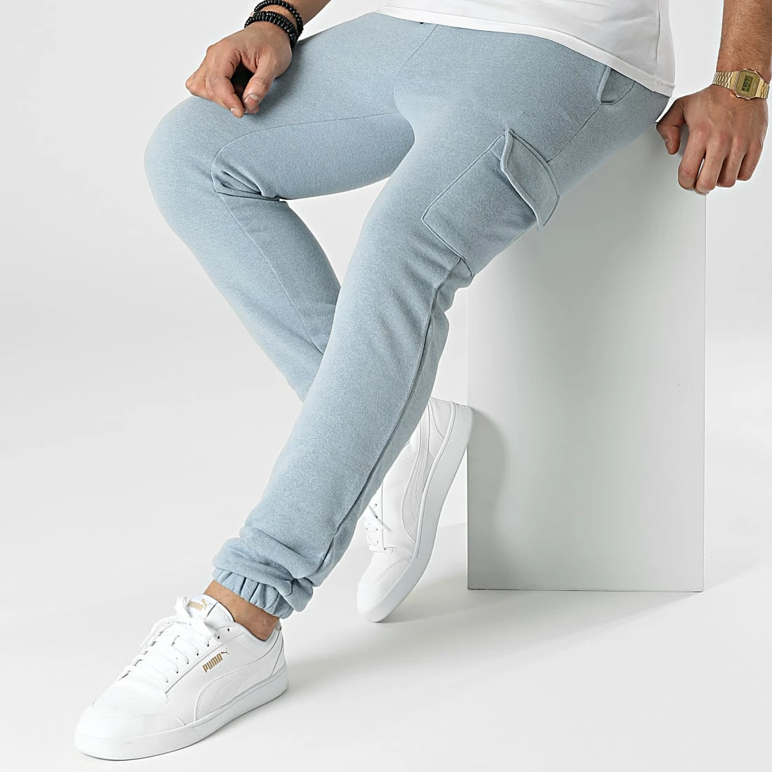 Sortie 🤩 Pantalon Jogging Prince Bleu Clair de Paname Brothers 💯 – Image 3