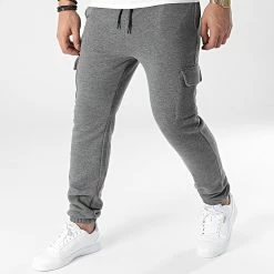 Bon marché ✔️ Pantalon Jogging Prince Gris Anthracite Chiné de Paname Brothers ✨