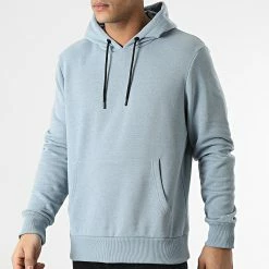 Meilleure affaire ⭐ Sweat Capuche Sergio Bleu Clair Chiné de Paname Brothers ✨