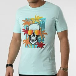 Meilleure vente ⭐ Tee 👕 Shirt Tommy Turquoise Clair Floral de Paname Brothers 🥰