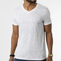 De gros 🛒 Tee 👚 Shirt Tono-B Blanc Gris Chiné de Paname Brothers 🤩