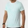 Remise 🎉 Tee 👚 Shirt Tino-A Blanc Turquoise Chiné de Paname Brothers 🛒
