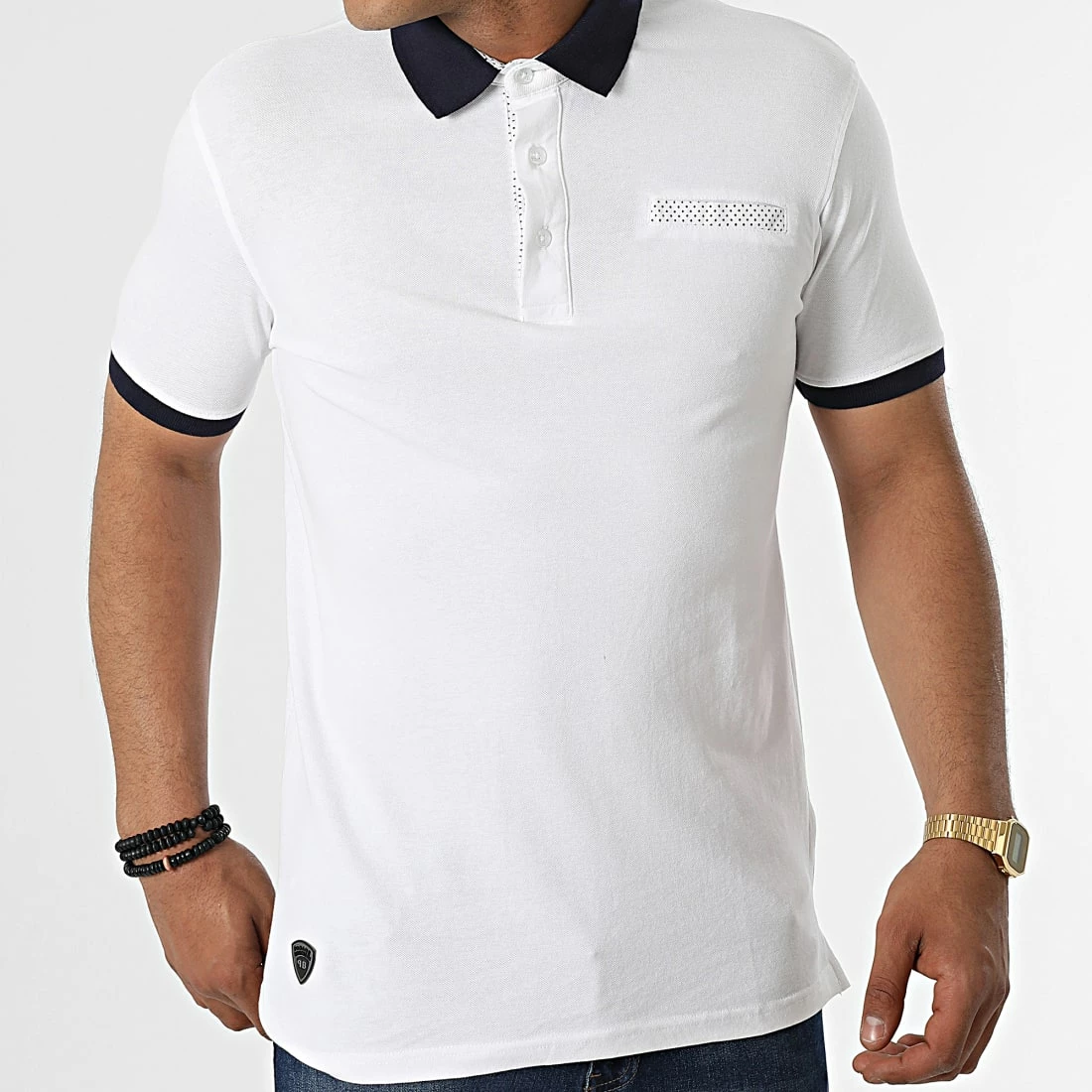 De gros ⌛ Polo A Manches Courtes Pampa Blanc de Paname Brothers 😉 – Image 3