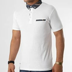 Le moins cher 😀 Polo A Manches Courtes Pardi Blanc de Paname Brothers ⌛