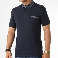 Nouveau 💯 Polo A Manches Courtes Pardi Bleu Marine de Paname Brothers 🤩