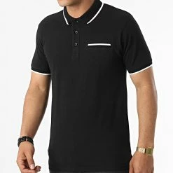 Meilleur prix 👏 Polo A Manches Courtes Pop Noir de Paname Brothers 💯