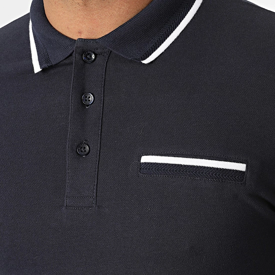 Sortie ✔️ Polo A Manches Courtes Pop Bleu Marine de Paname Brothers 😍 – Image 2