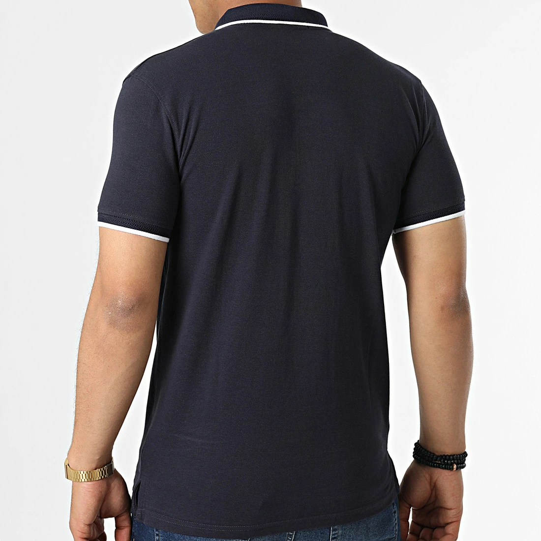 Sortie ✔️ Polo A Manches Courtes Pop Bleu Marine de Paname Brothers 😍 – Image 4