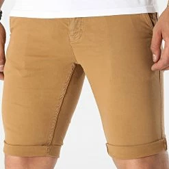 Bon marché 🔔 Short Chino Skinny Bary Marron de Paname Brothers 🎁