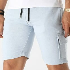 Coupon 😉 Short Jogging Boby B Bleu Ciel de Paname Brothers 🎉