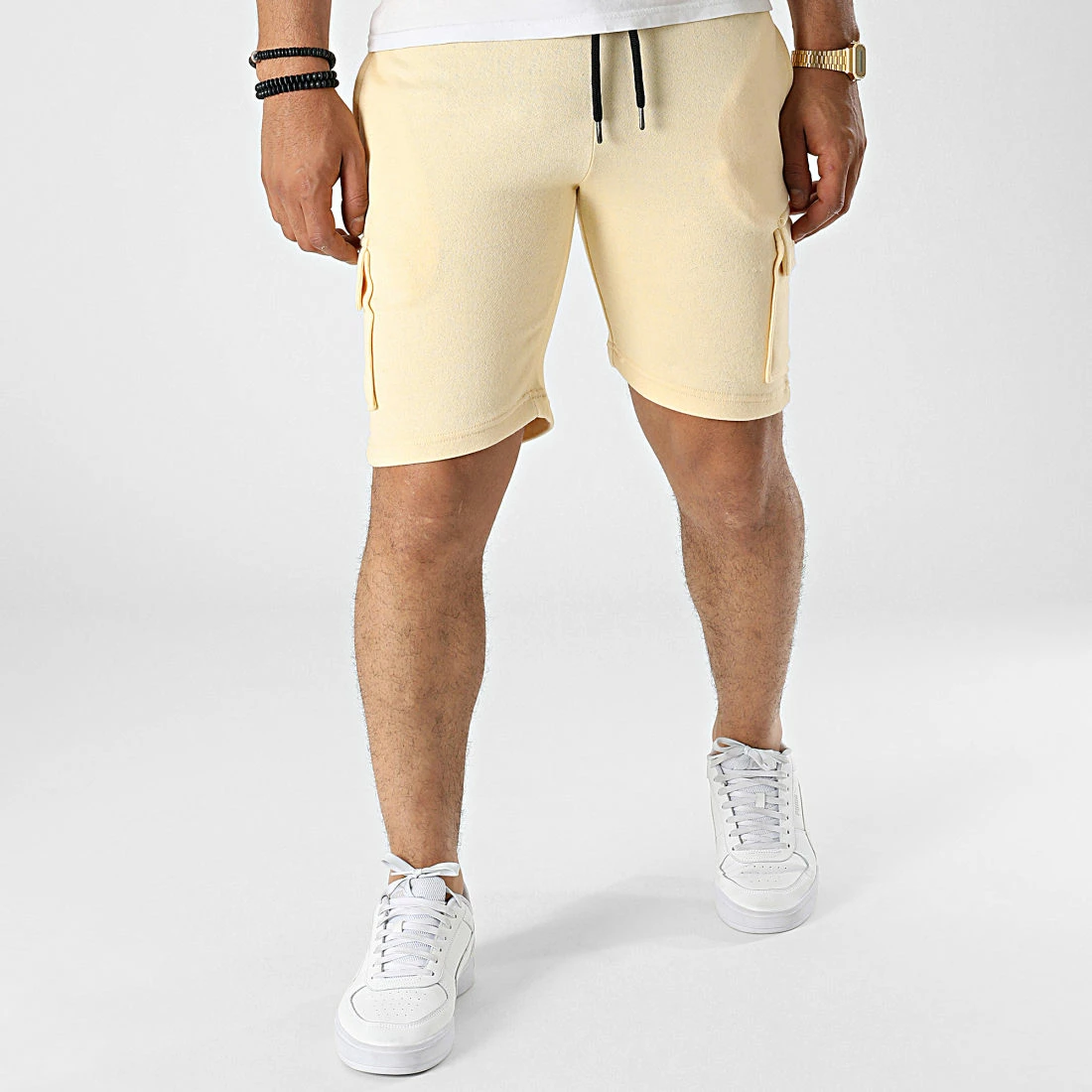 Remise ⭐ Short Jogging Boby C Beige de Paname Brothers 🌟 – Image 3
