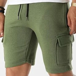 Nouveau 🎉 Short Jogging Boby C Vert Kaki de Paname Brothers ✔️