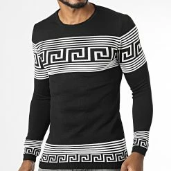 Meilleure vente 🎉 Pull PNM-208 Noir Renaissance de Paname Brothers ❤️