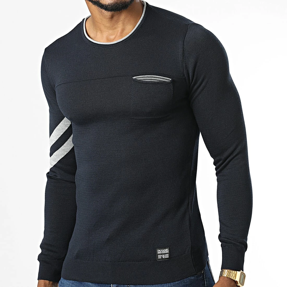 Promo 🎉 Pull PNM-232 Bleu Marine de Paname Brothers 😀