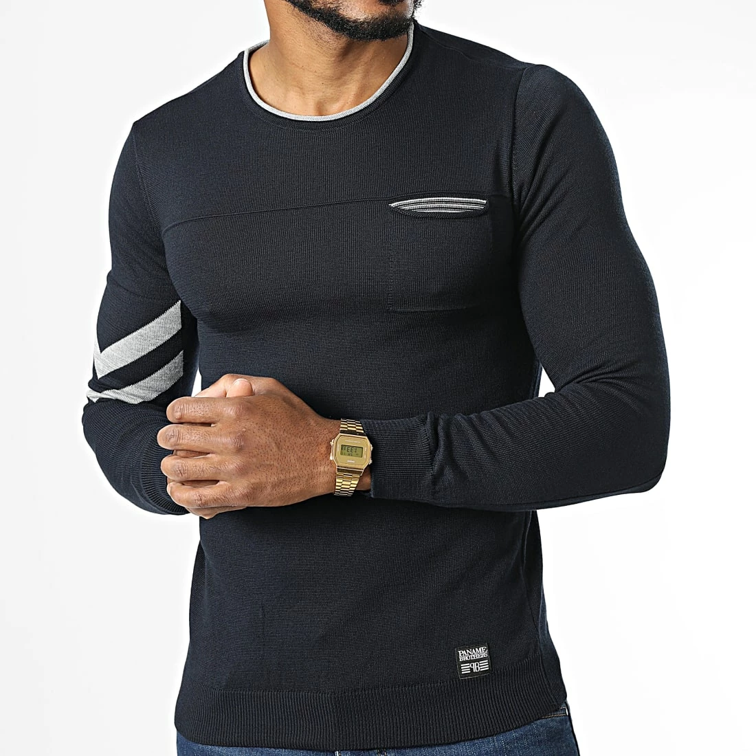 Promo 🎉 Pull PNM-232 Bleu Marine de Paname Brothers 😀 – Image 3