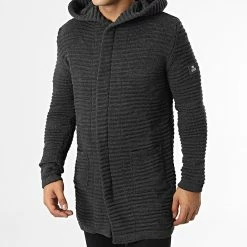 Top 10 ⌛ Gilet Zippé Capuche PNM-1004 Gris Anthracite de Paname Brothers ❤️