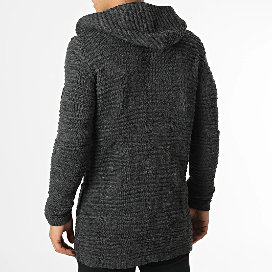 Top 10 ⌛ Gilet Zippé Capuche PNM-1004 Gris Anthracite de Paname Brothers ❤️ – Image 4